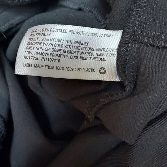 Isabel Maternity Ingrid And Isabel Over Belly Pants Black Straight 12 Pullon - Picture 6 of 7